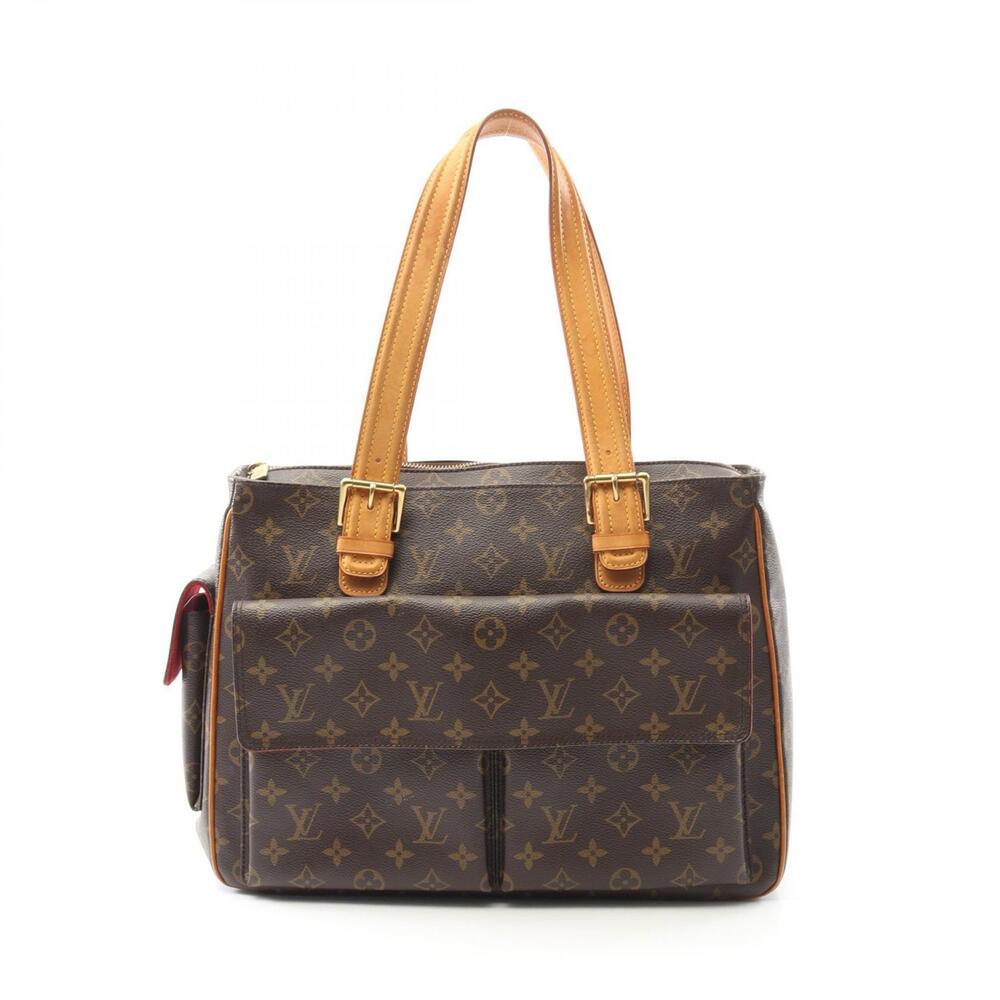 Louis Vuitton Multiplicit Handbag Canvas Leather Monogram Brown